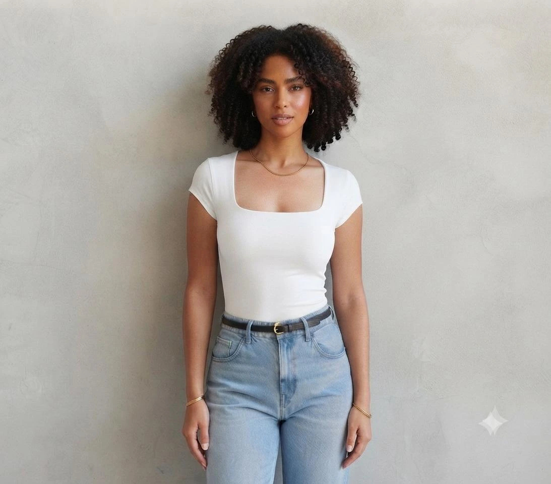Blusa Feminina Baby Look com Tecido Suplex Leve e Confortável — imagem 4