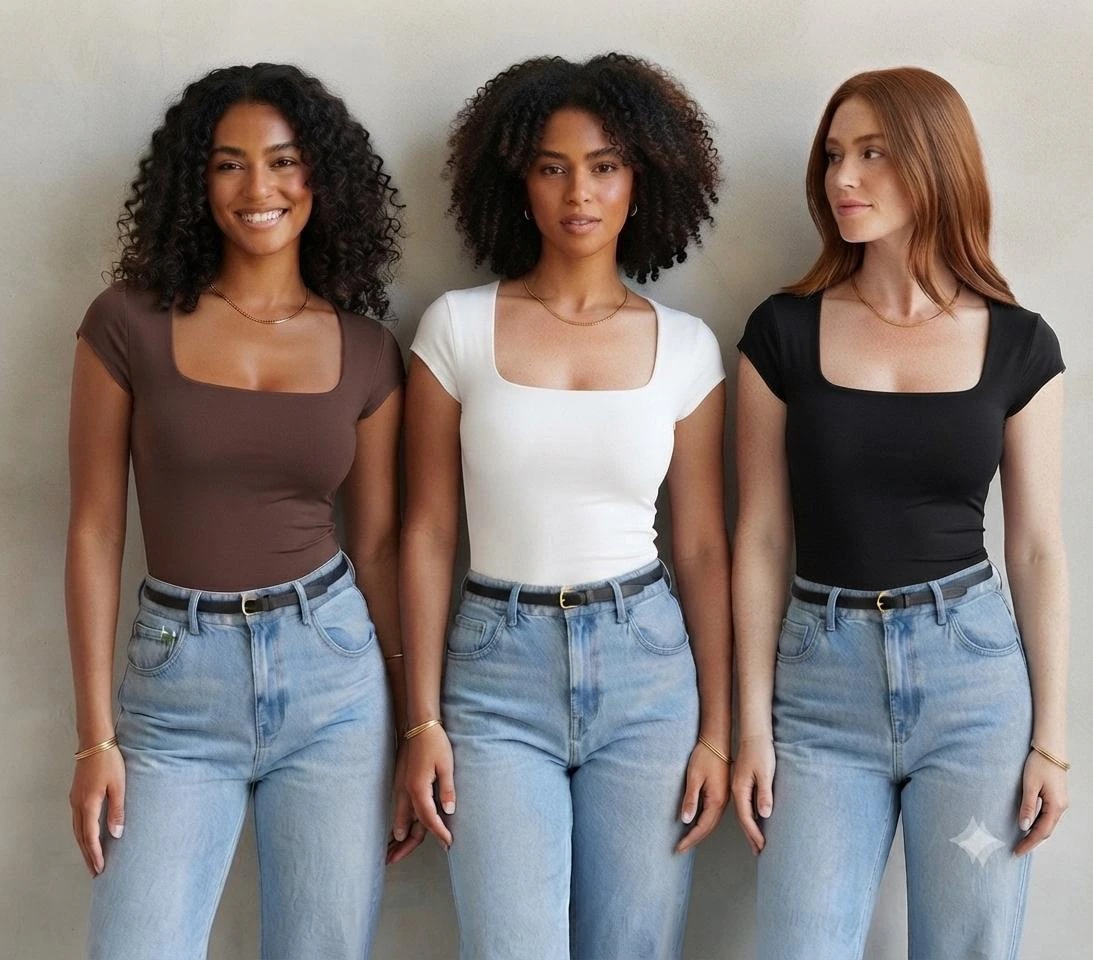 Blusa Feminina Baby Look com Tecido Suplex Leve e Confortável